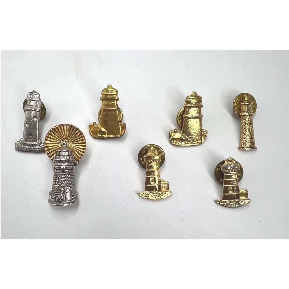 Lot of‎ 7 Vintage Lighthouse Pins Brooch
